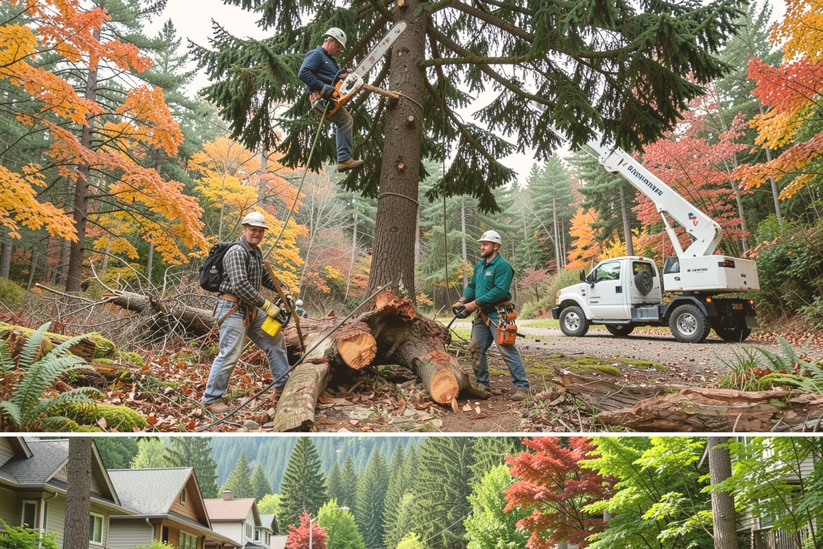 Brush clearing in Darrington, Snohomish County, WA - This work can be performed year-round but must account for wet or muddy ground conditions common in the Puget Sound climate that...