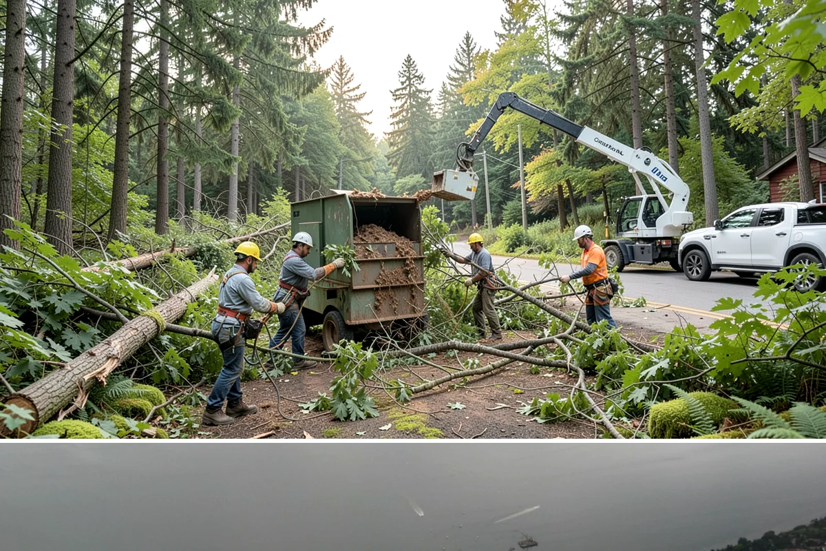 Brush clearing in Des Moines, King County, WA - This work can be performed year-round but must account for wet or muddy ground conditions common in the Puget Sound climate that...