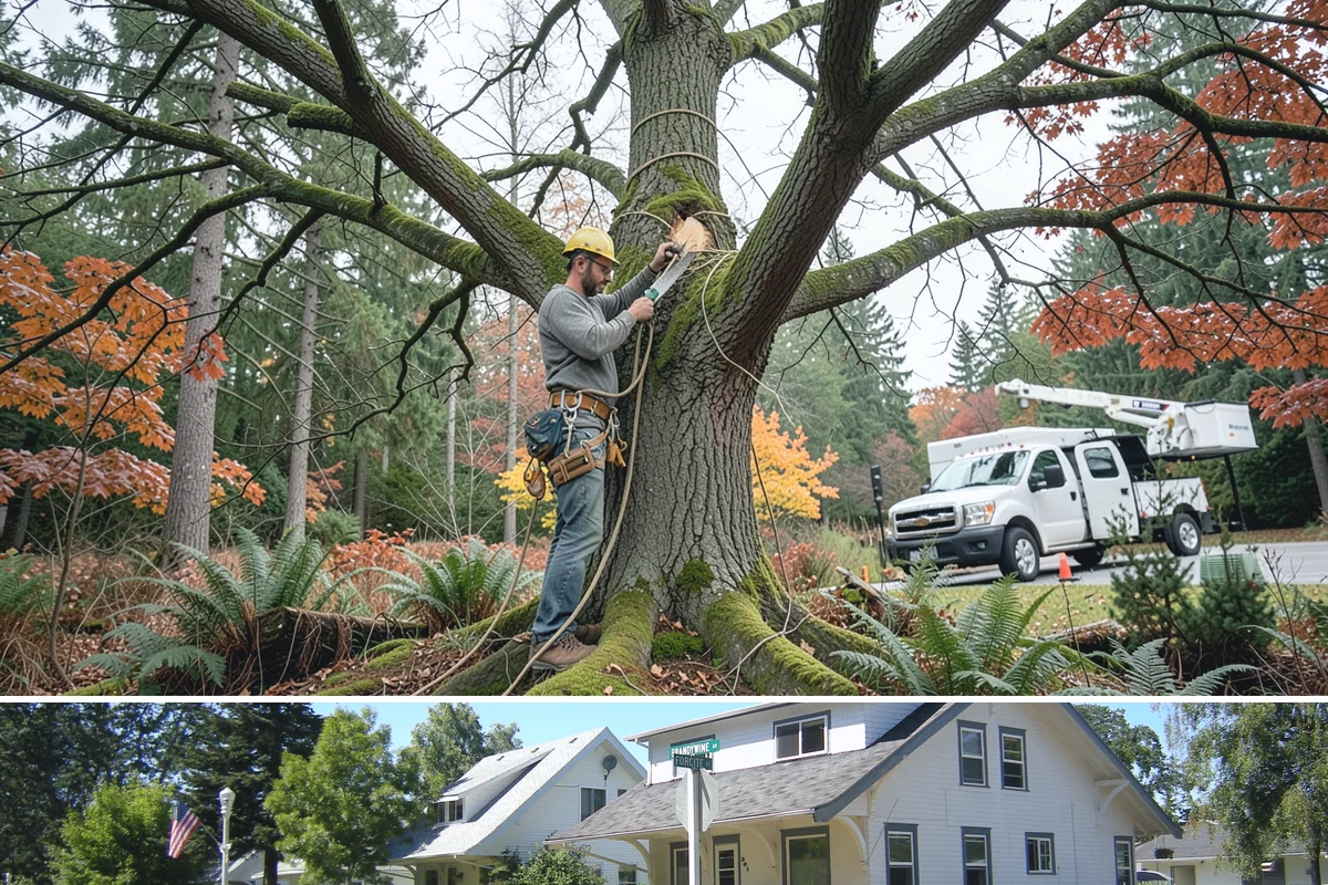 Brush clearing in DuPont, Pierce County, WA - This work can be performed year-round but must account for wet or muddy ground conditions common in the Puget Sound climate that...