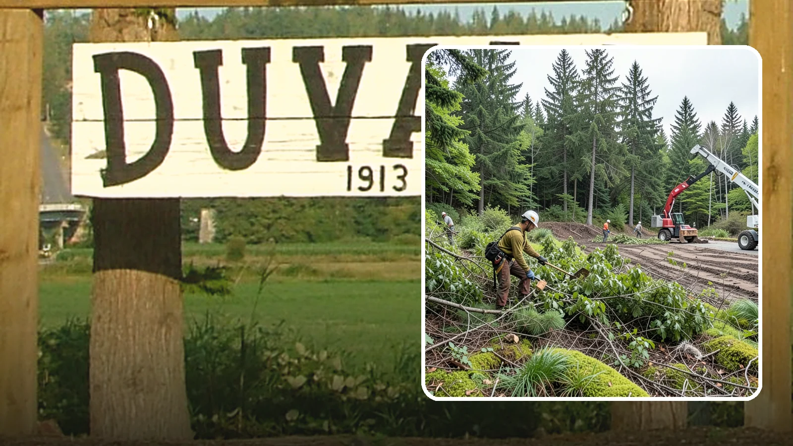 Brush clearing in Duvall, King County, WA - The removal of brush and light vegetation.