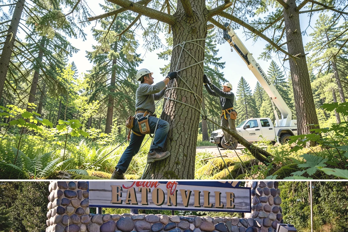 Brush clearing in Eatonville, Pierce County, WA - This work can be performed year-round but must account for wet or muddy ground conditions common in the Puget Sound climate that...