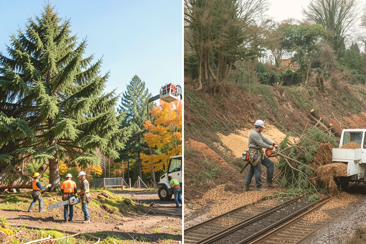 Brush clearing in Edmonds, Snohomish County, WA - Assess the site and mark features to protect