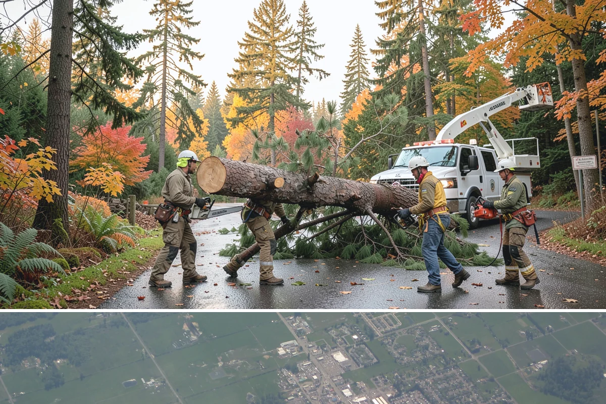 Brush clearing in Enumclaw, King County, WA - This work can be performed year-round but must account for wet or muddy ground conditions common in the Puget Sound climate that...