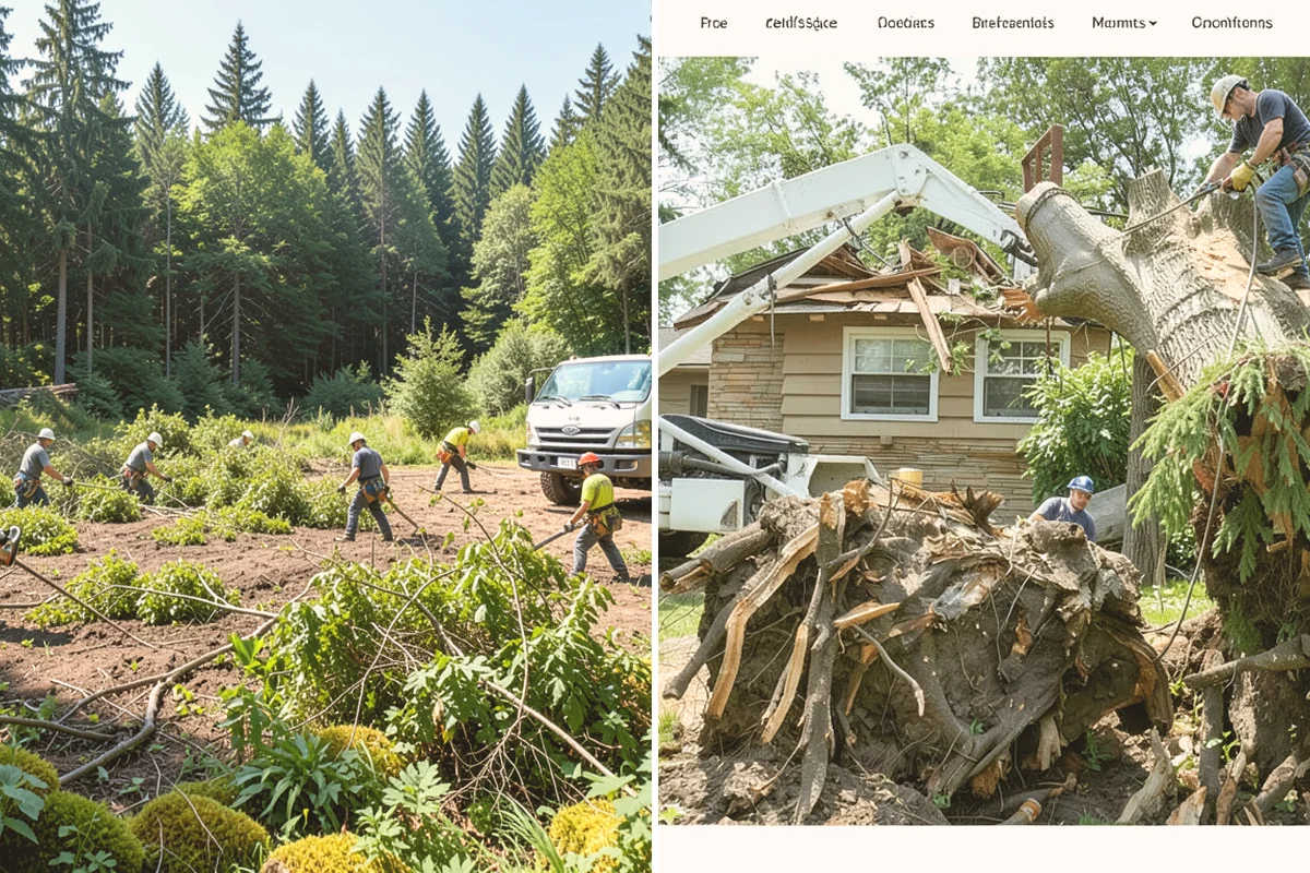 Brush clearing in Fife, Pierce County, WA - Assess the site and mark features to protect