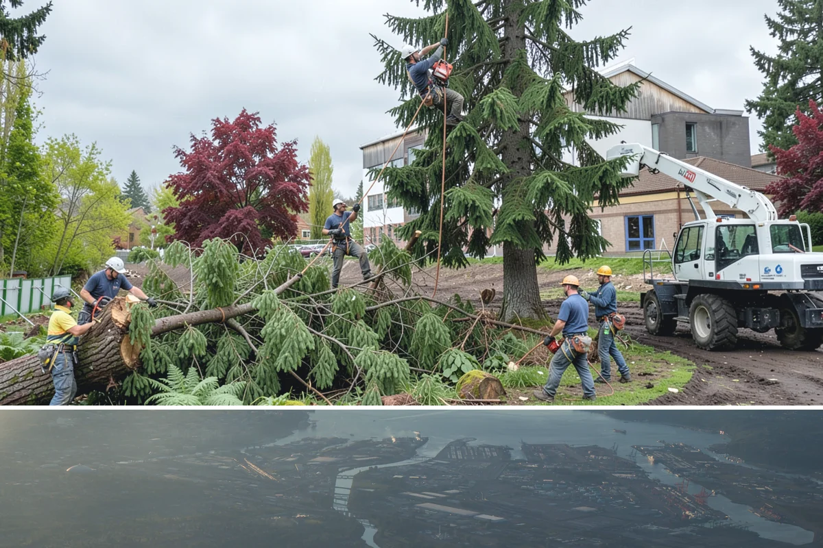 Brush clearing in Fife, Pierce County, WA - This work can be performed year-round but must account for wet or muddy ground conditions common in the Puget Sound climate that...