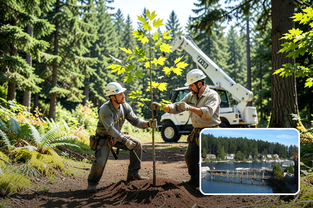Brush clearing in Gig Harbor, Pierce County, WA - Improves access and usability of a site