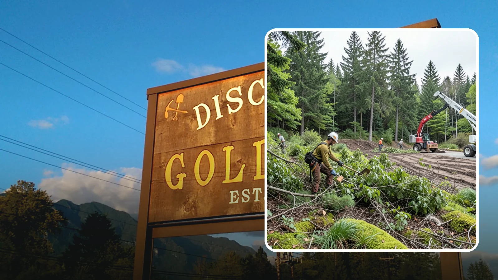 Brush clearing in Gold Bar, Snohomish County, WA - The removal of brush and light vegetation.