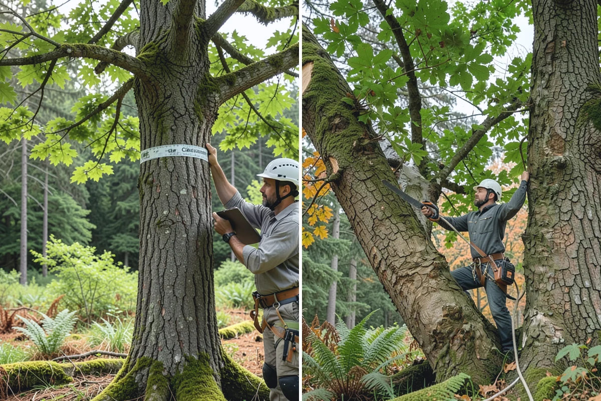 Brush clearing in Gold Bar, Snohomish County, WA - Assess the site and mark features to protect