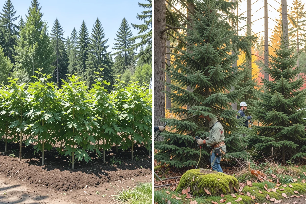 Brush clearing in Granite Falls, Snohomish County, WA - Assess the site and mark features to protect