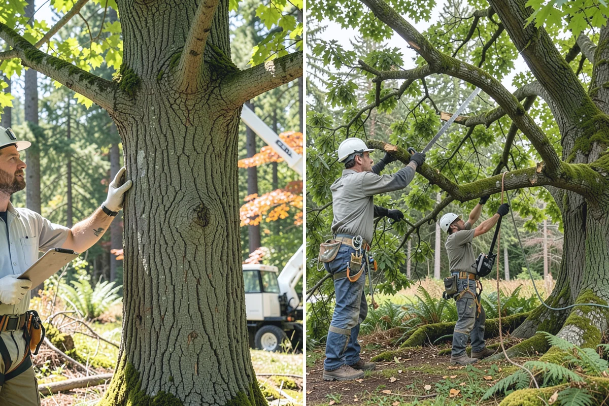 Brush clearing in Hamilton, Skagit County, WA - Assess the site and mark features to protect