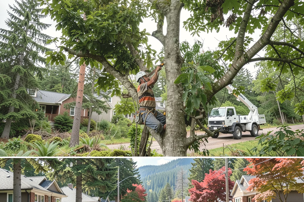 Brush clearing in Hunts Point, King County, WA - This work can be performed year-round but must account for wet or muddy ground conditions common in the Puget Sound climate that...