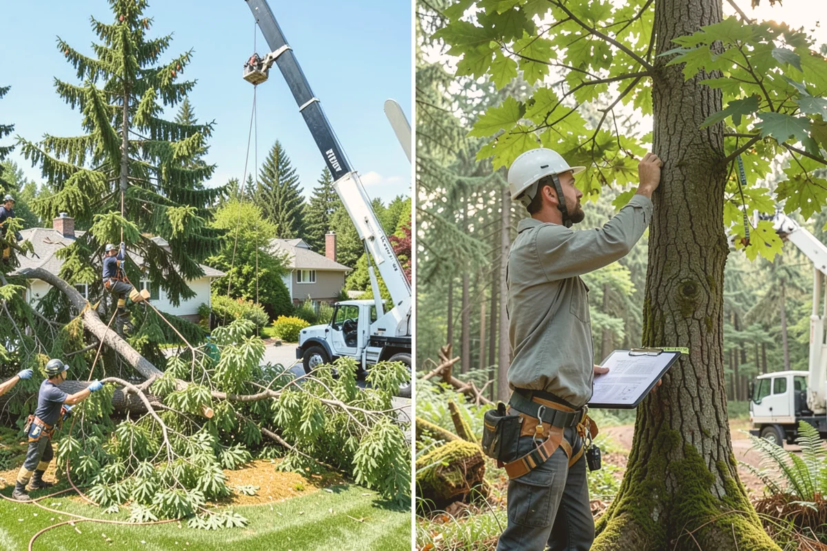 Brush clearing in Index, Snohomish County, WA - Assess the site and mark features to protect
