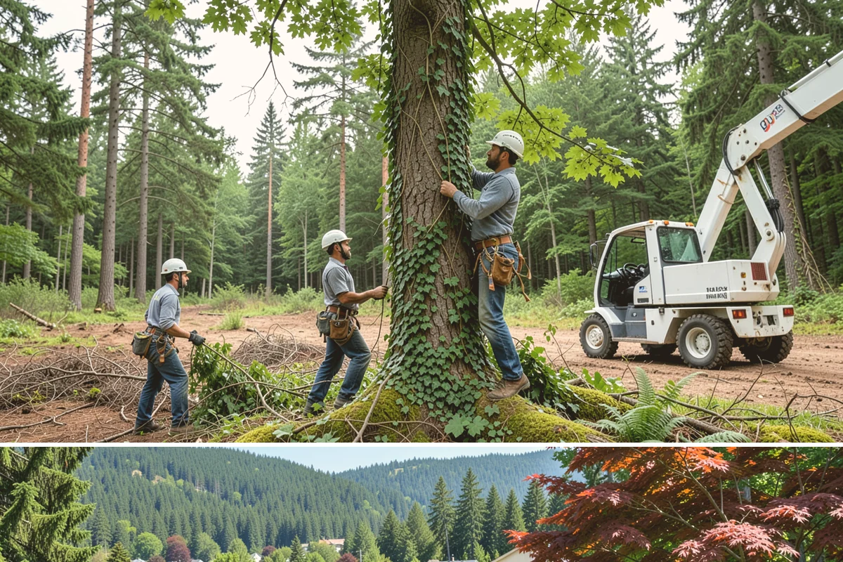 Brush clearing in Index, Snohomish County, WA - This work can be performed year-round but must account for wet or muddy ground conditions common in the Puget Sound climate that...