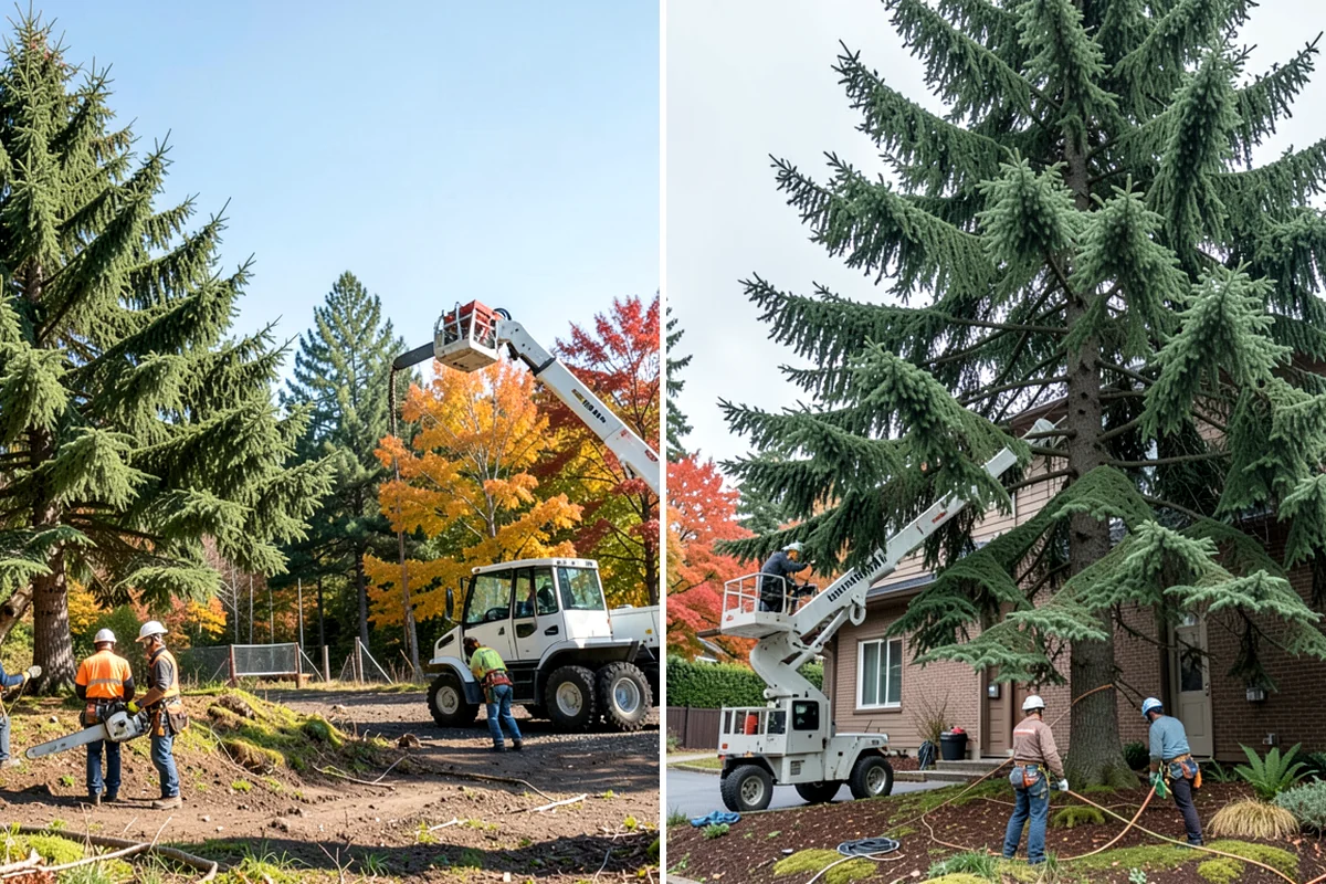 Brush clearing in Kenmore, King County, WA - Assess the site and mark features to protect
