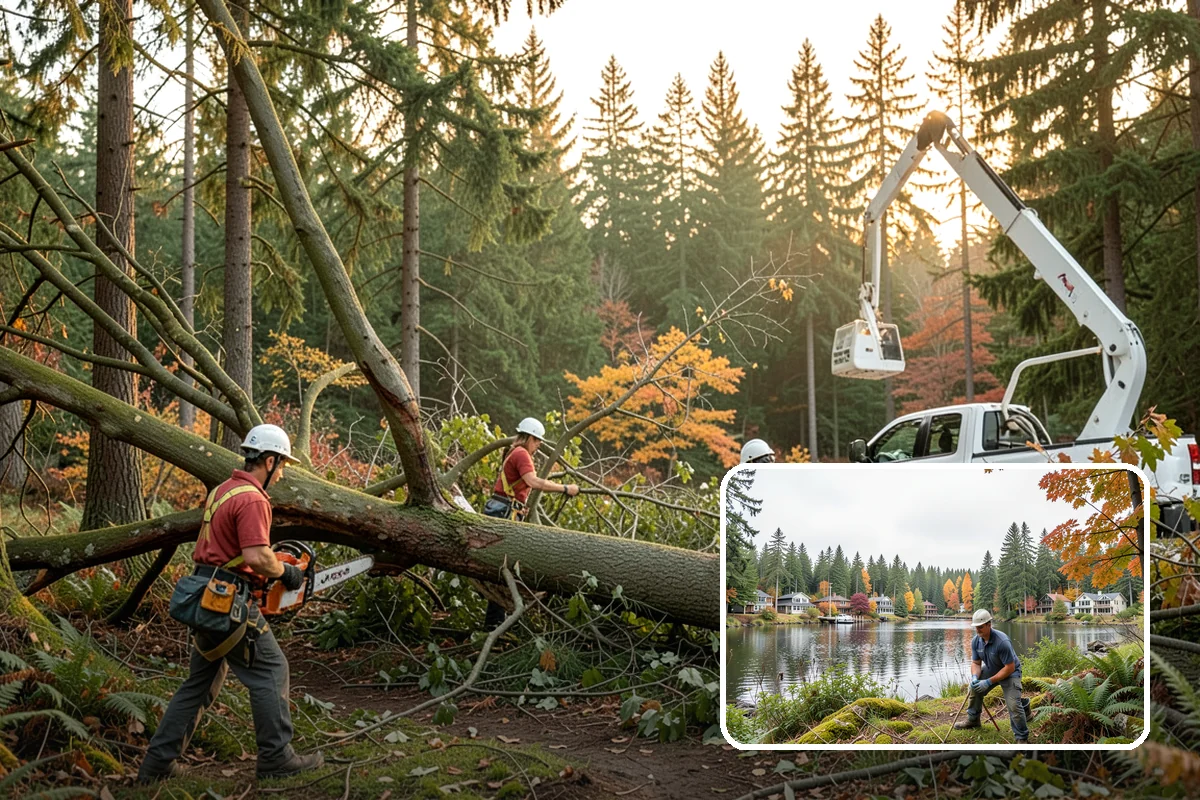 Brush clearing in La Conner, Skagit County, WA - Improves access and usability of a site