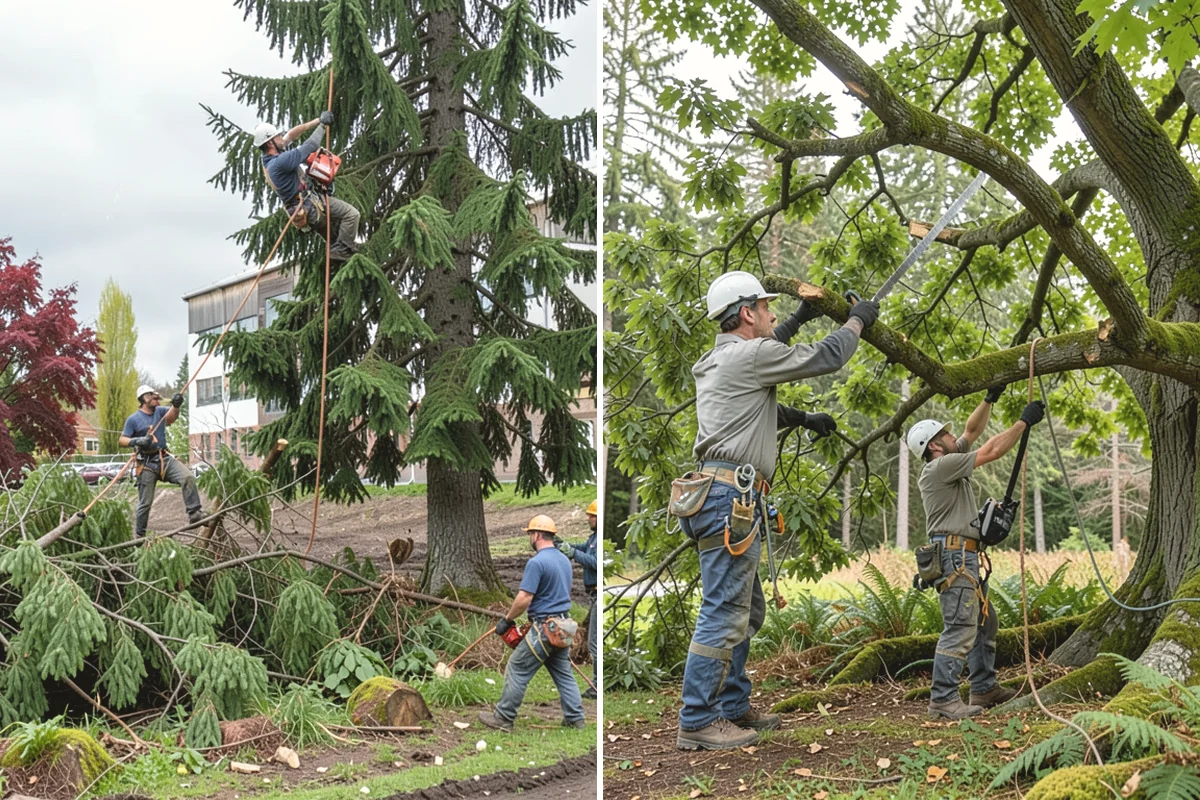 Brush clearing in La Conner, Skagit County, WA - Assess the site and mark features to protect