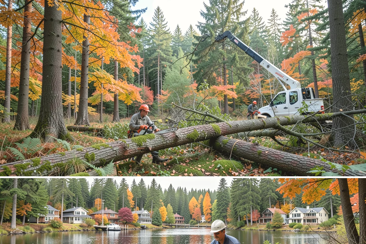 Brush clearing in La Conner, Skagit County, WA - This work can be performed year-round but must account for wet or muddy ground conditions common in the Puget Sound climate that...