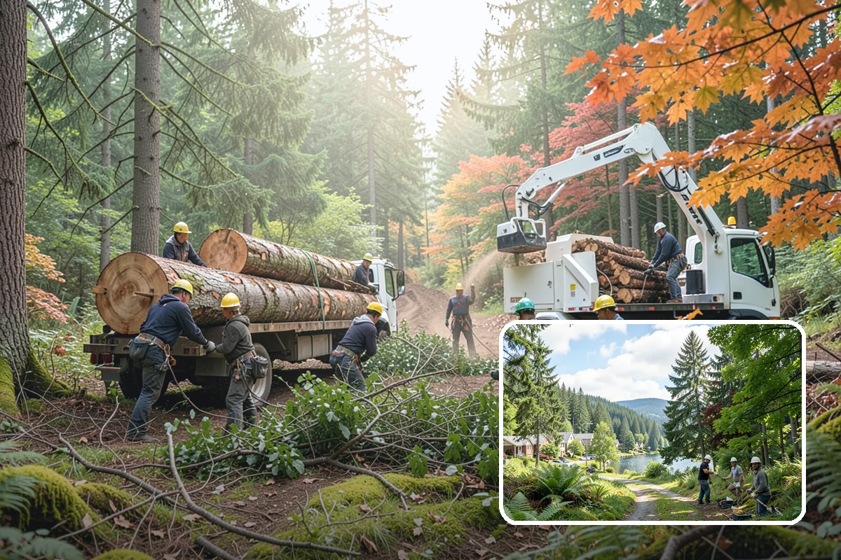 Brush clearing in Lake Forest Park, King County, WA - Improves access and usability of a site