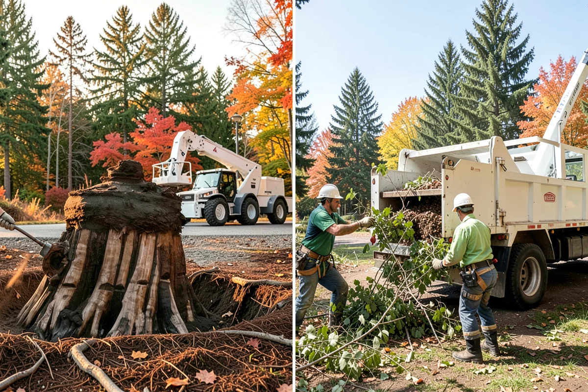 Brush clearing in Lake Forest Park, King County, WA - Assess the site and mark features to protect