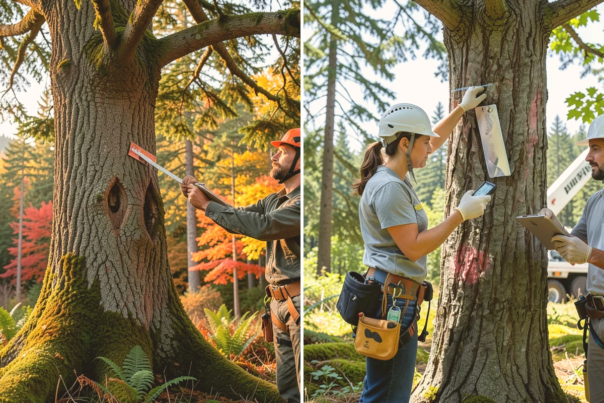 Brush clearing in Lynnwood, Snohomish County, WA - Assess the site and mark features to protect