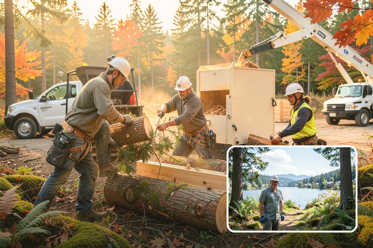 Brush clearing in Milton, King County, WA - Improves access and usability of a site