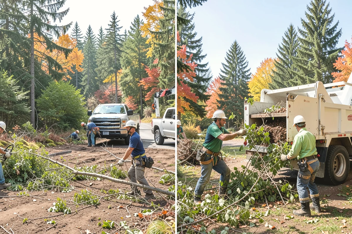 Brush clearing in Monroe, Snohomish County, WA - Assess the site and mark features to protect