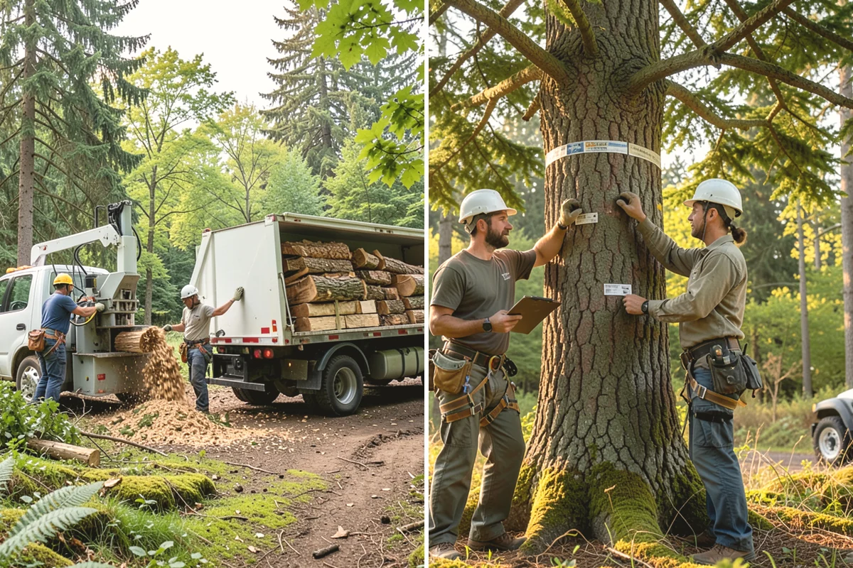 Brush clearing in Mukilteo, Snohomish County, WA - Assess the site and mark features to protect