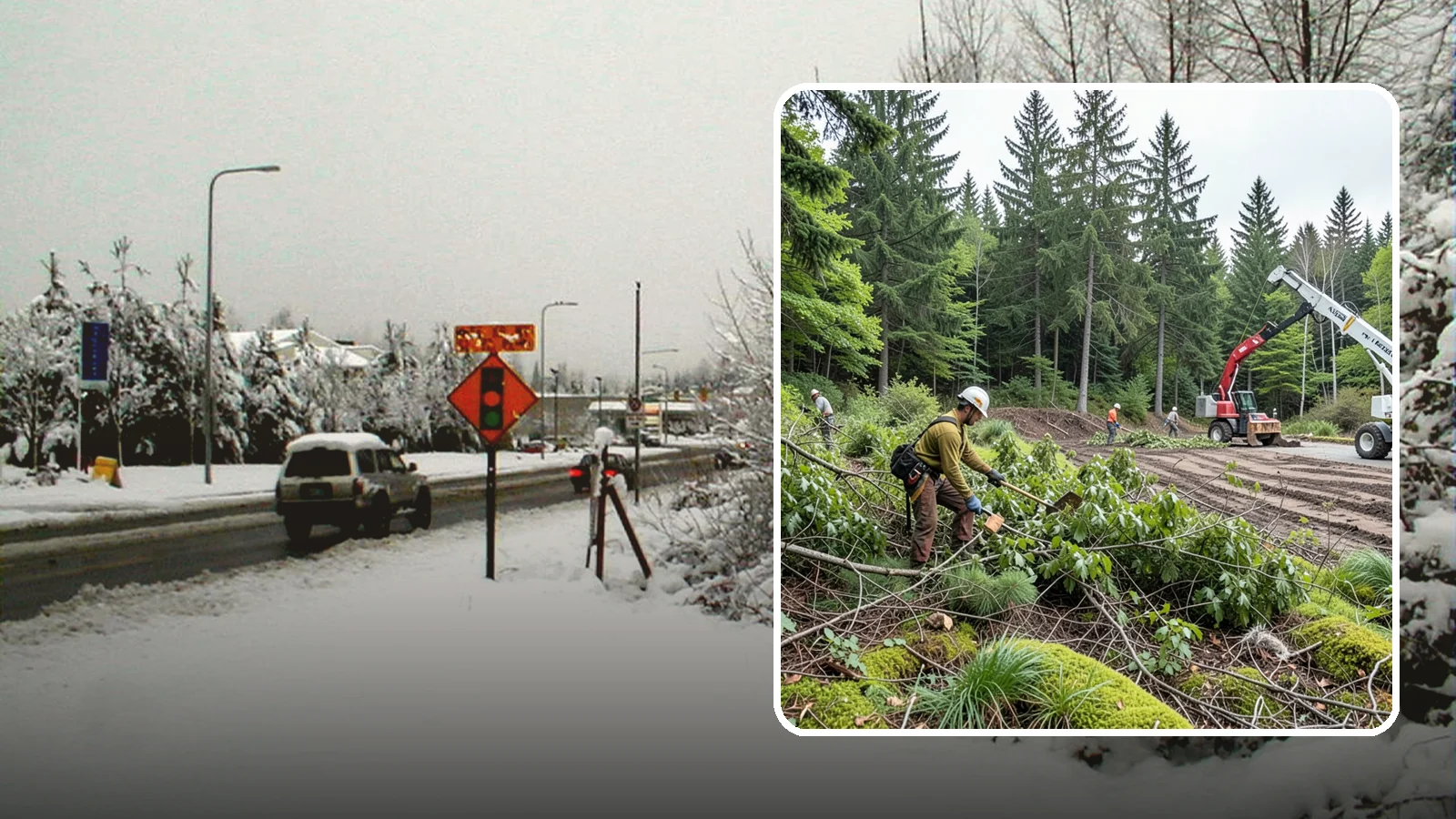 Brush clearing in Newcastle, King County, WA - The removal of brush and light vegetation.