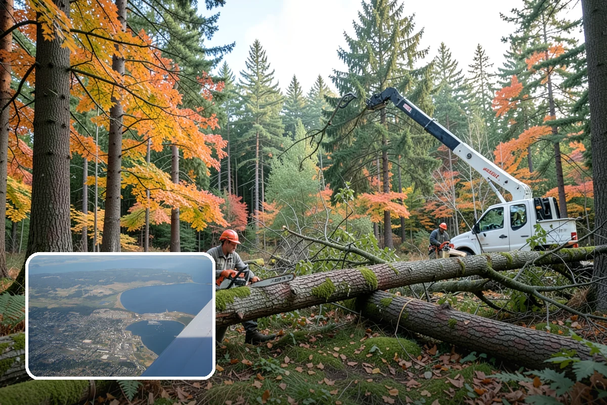 Brush clearing in Oak Harbor, Island County, WA - Improves access and usability of a site