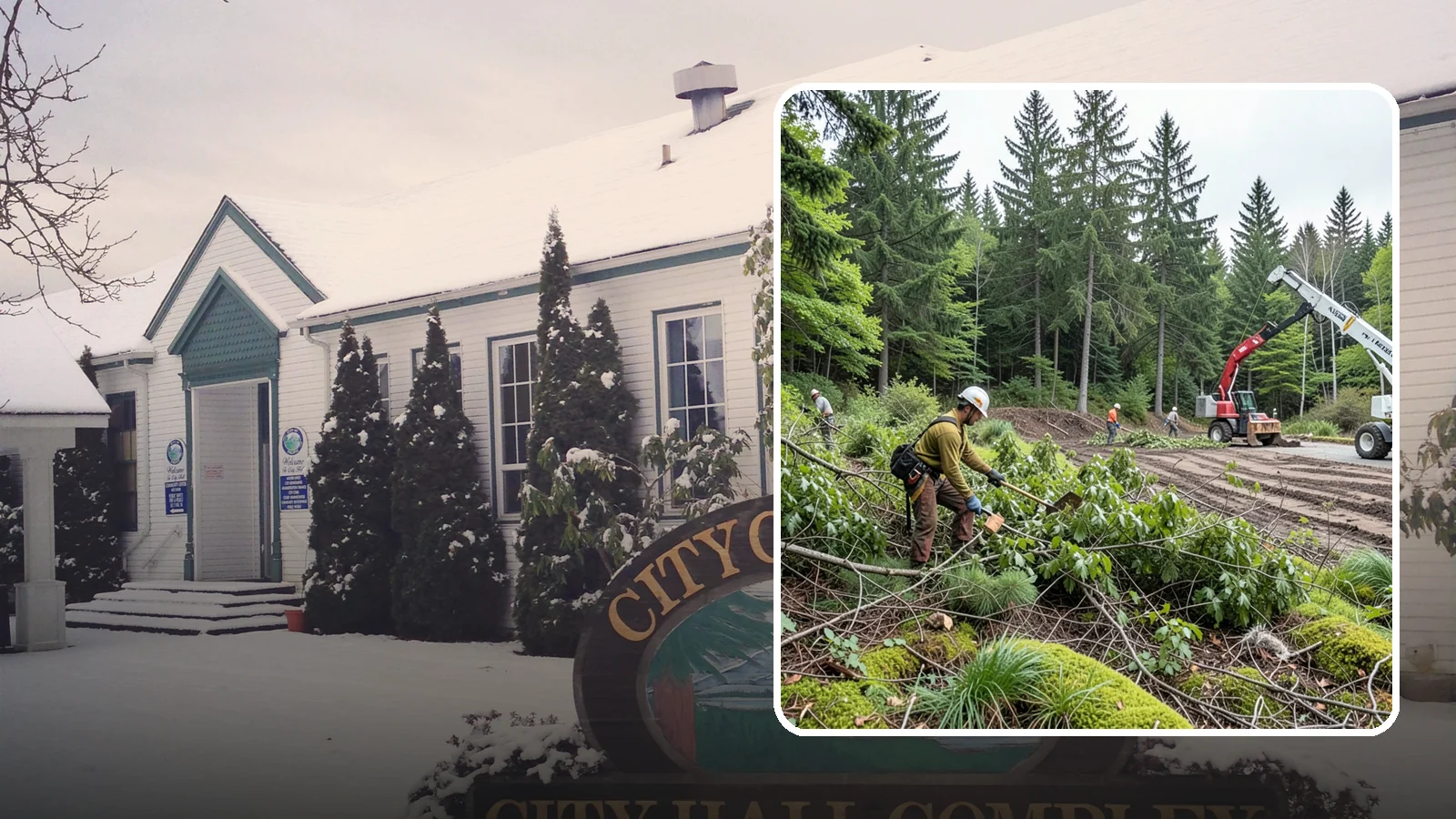 Brush clearing in Pacific, King County, WA - The removal of brush and light vegetation.