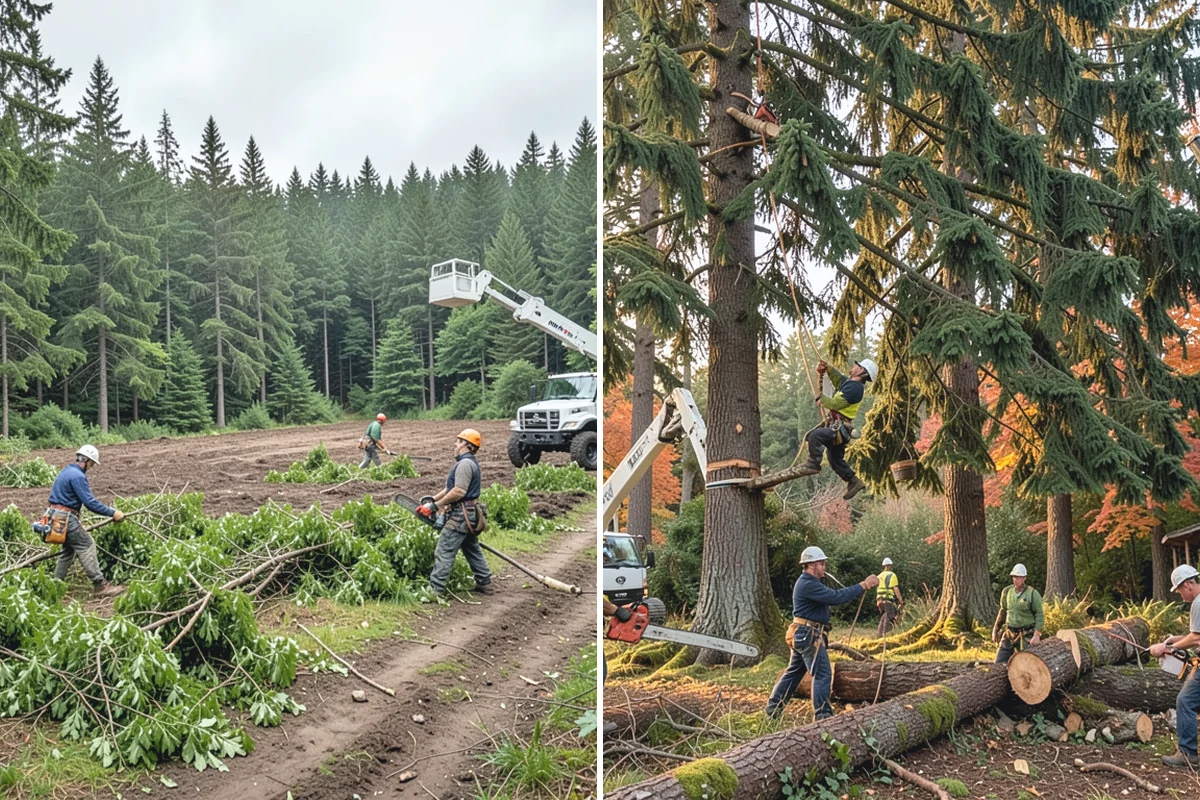 Brush clearing in Redmond, King County, WA - Assess the site and mark features to protect