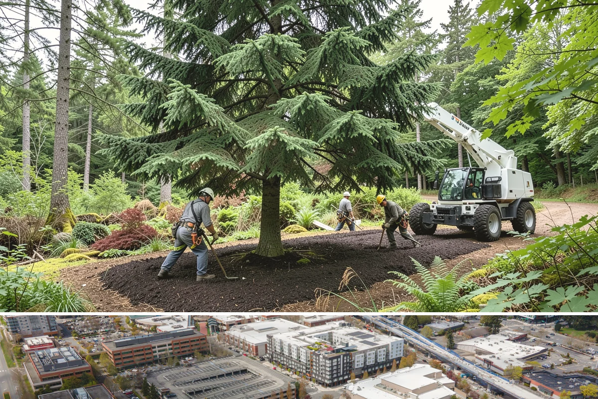 Brush clearing in Redmond, King County, WA - This work can be performed year-round but must account for wet or muddy ground conditions common in the Puget Sound climate that...