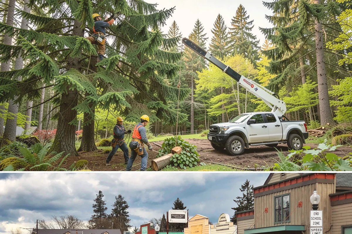 Brush clearing in Roy, Pierce County, WA - This work can be performed year-round but must account for wet or muddy ground conditions common in the Puget Sound climate that...