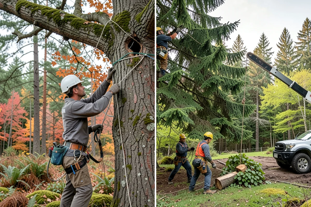 Brush clearing in Shoreline, King County, WA - Assess the site and mark features to protect