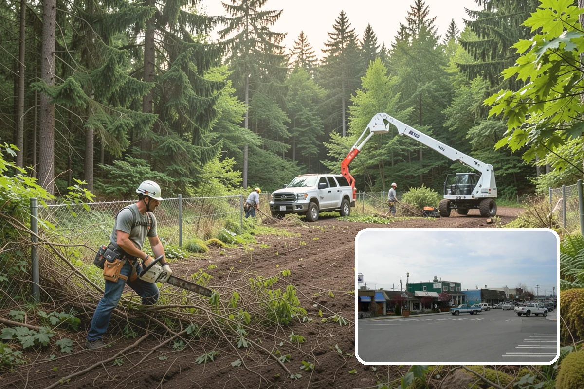 Brush clearing in Stanwood, Snohomish County, WA - Improves access and usability of a site