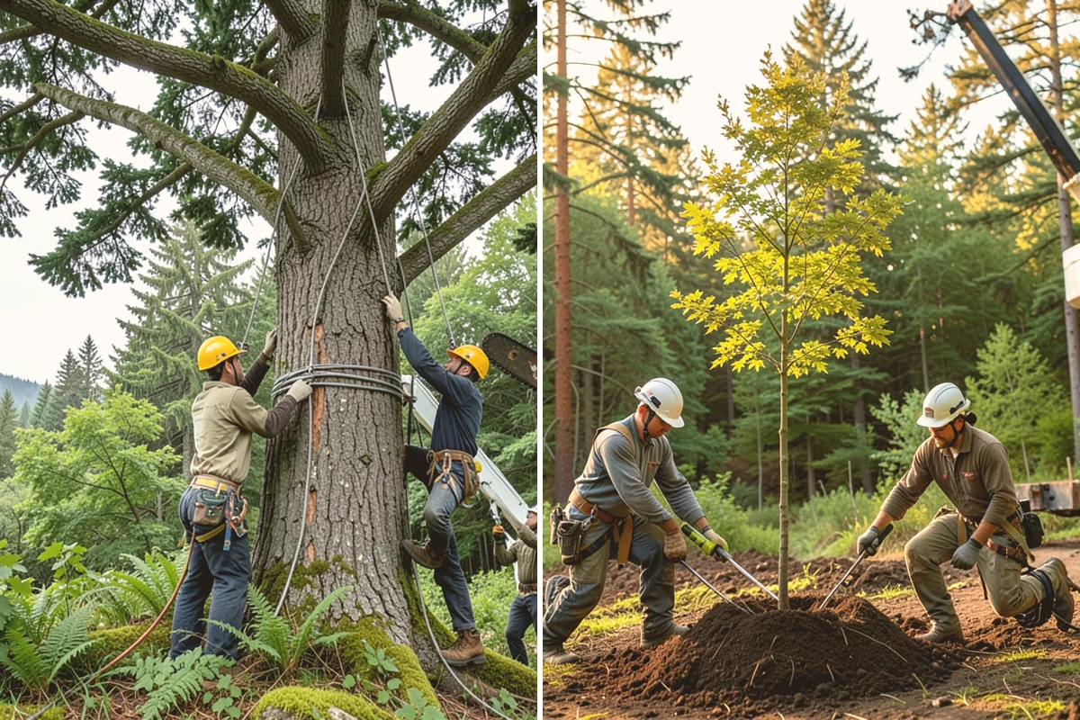Brush clearing in Stanwood, Snohomish County, WA - Assess the site and mark features to protect