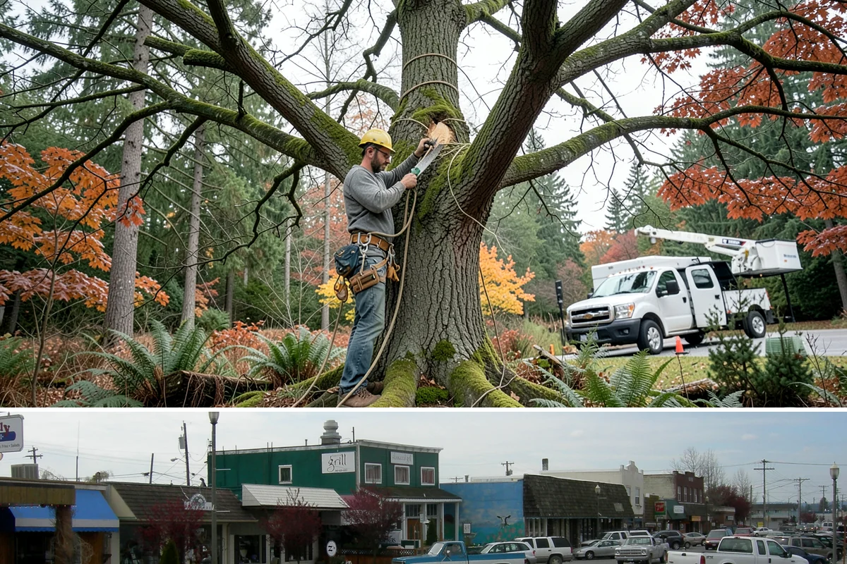 Brush clearing in Stanwood, Snohomish County, WA - This work can be performed year-round but must account for wet or muddy ground conditions common in the Puget Sound climate that...