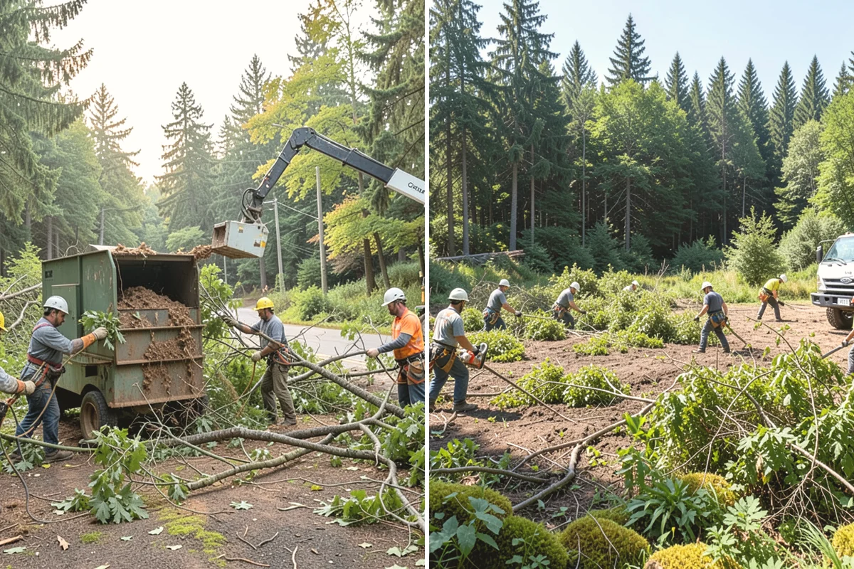 Brush clearing in Steilacoom, Pierce County, WA - Assess the site and mark features to protect