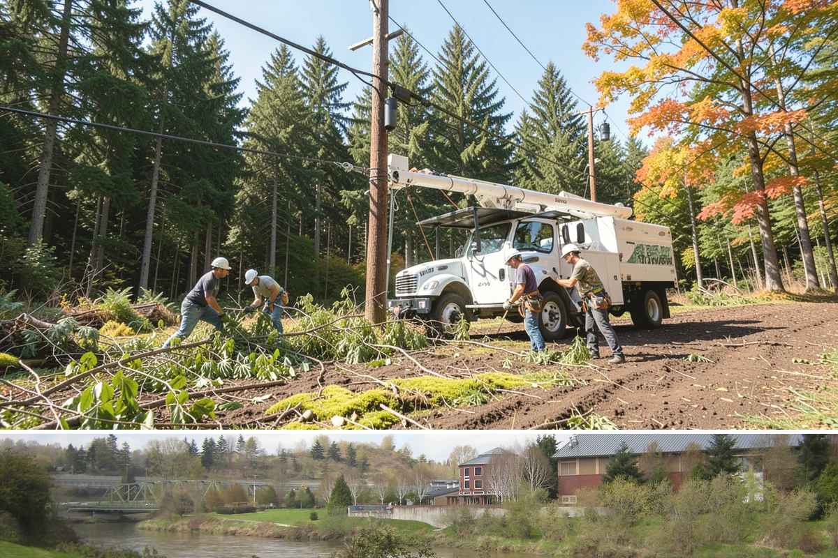Brush clearing in Tukwila, King County, WA - This work can be performed year-round but must account for wet or muddy ground conditions common in the Puget Sound climate that...