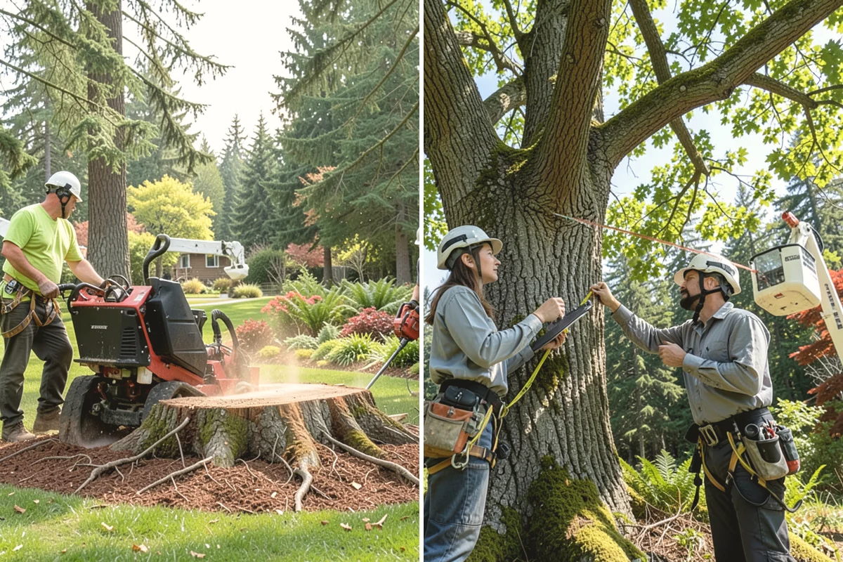 Brush clearing in University Place, Pierce County, WA - Assess the site and mark features to protect