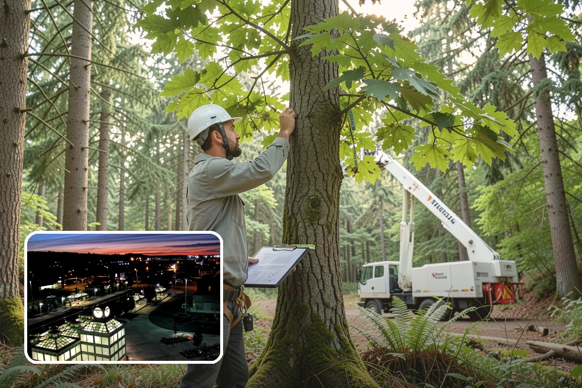 Building clearance pruning in Auburn, King County, WA - Improves tree structure, health, and appearance
