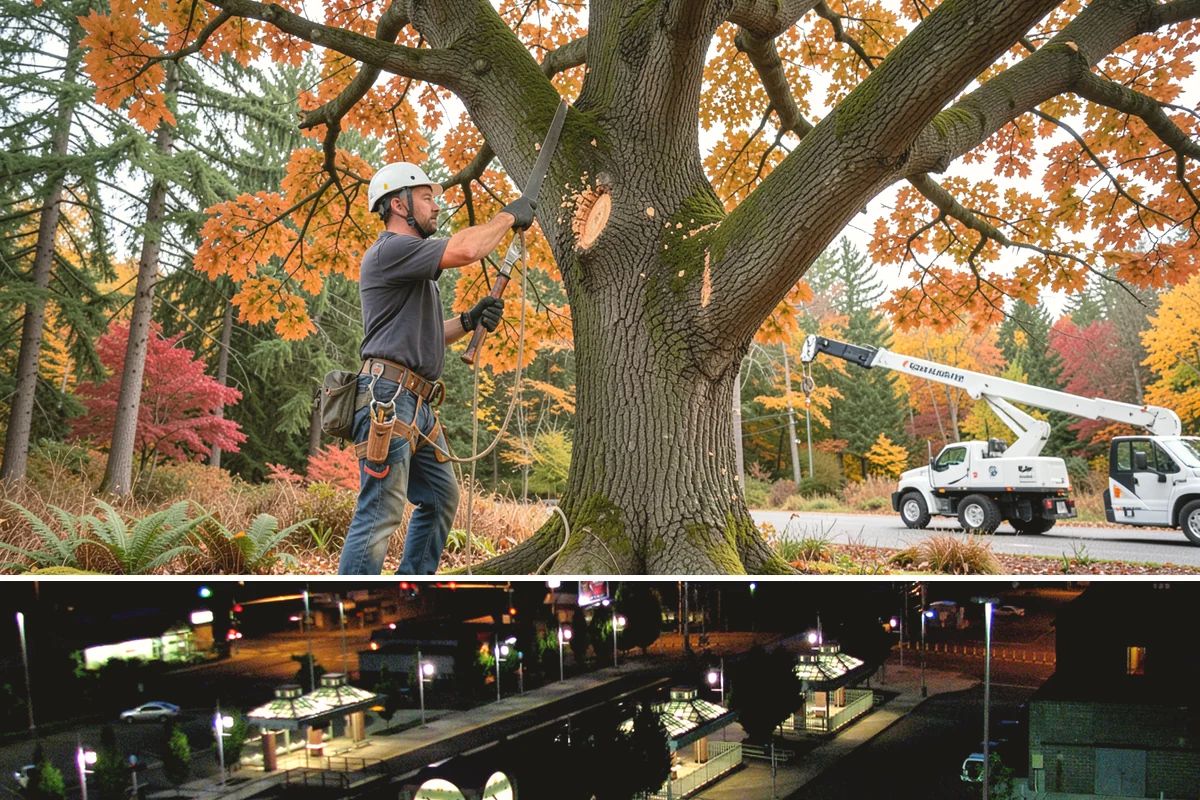 Building clearance pruning in Auburn, King County, WA - Building clearance pruning can be performed year-round in the Puget Sound climate but should avoid late winter dormancy breaks or...