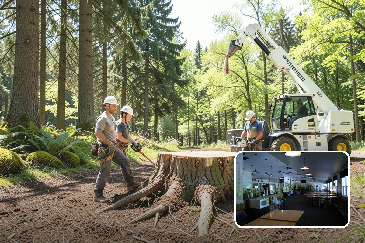Building clearance pruning in Black Diamond, King County, WA - Improves tree structure, health, and appearance