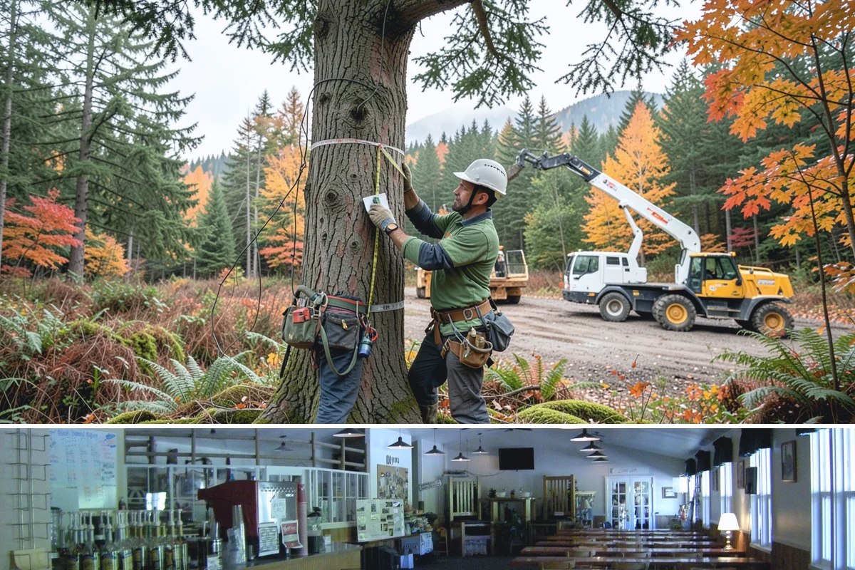 Building clearance pruning in Black Diamond, King County, WA - Building clearance pruning can be performed year-round in the Puget Sound climate but should avoid late winter dormancy breaks or...