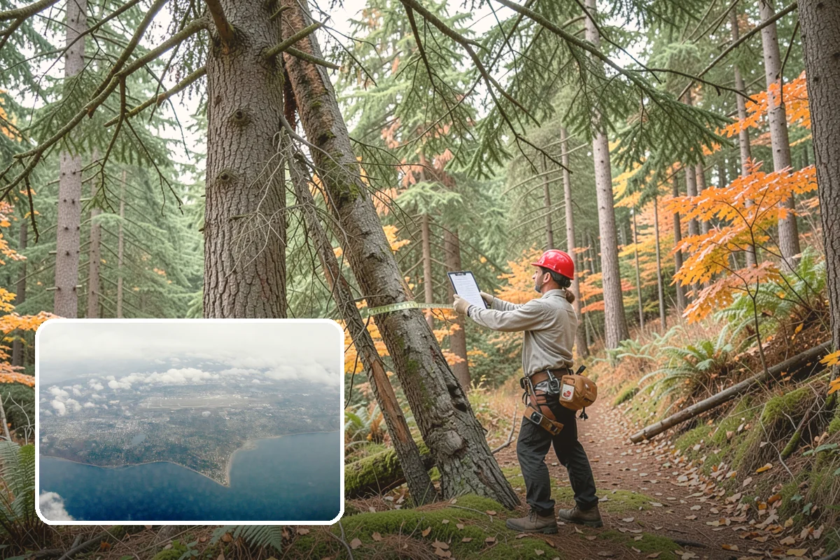 Building clearance pruning in Burien, King County, WA - Improves tree structure, health, and appearance