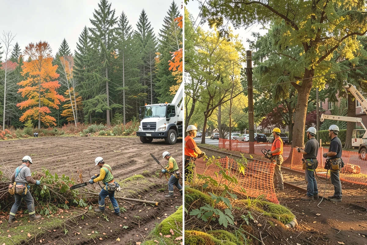 Building clearance pruning in Burien, King County, WA - Assess canopy condition and pruning objectives