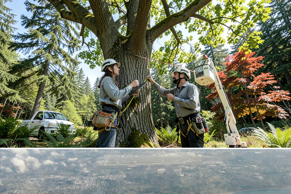 Building clearance pruning in Burien, King County, WA - Building clearance pruning can be performed year-round in the Puget Sound climate but should avoid late winter dormancy breaks or...