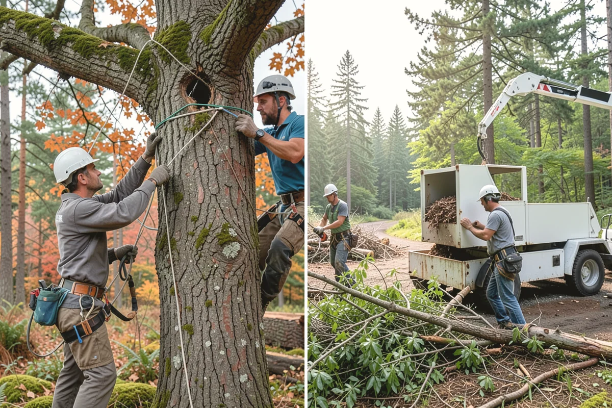 Building clearance pruning in Carbonado, Pierce County, WA - Assess canopy condition and pruning objectives