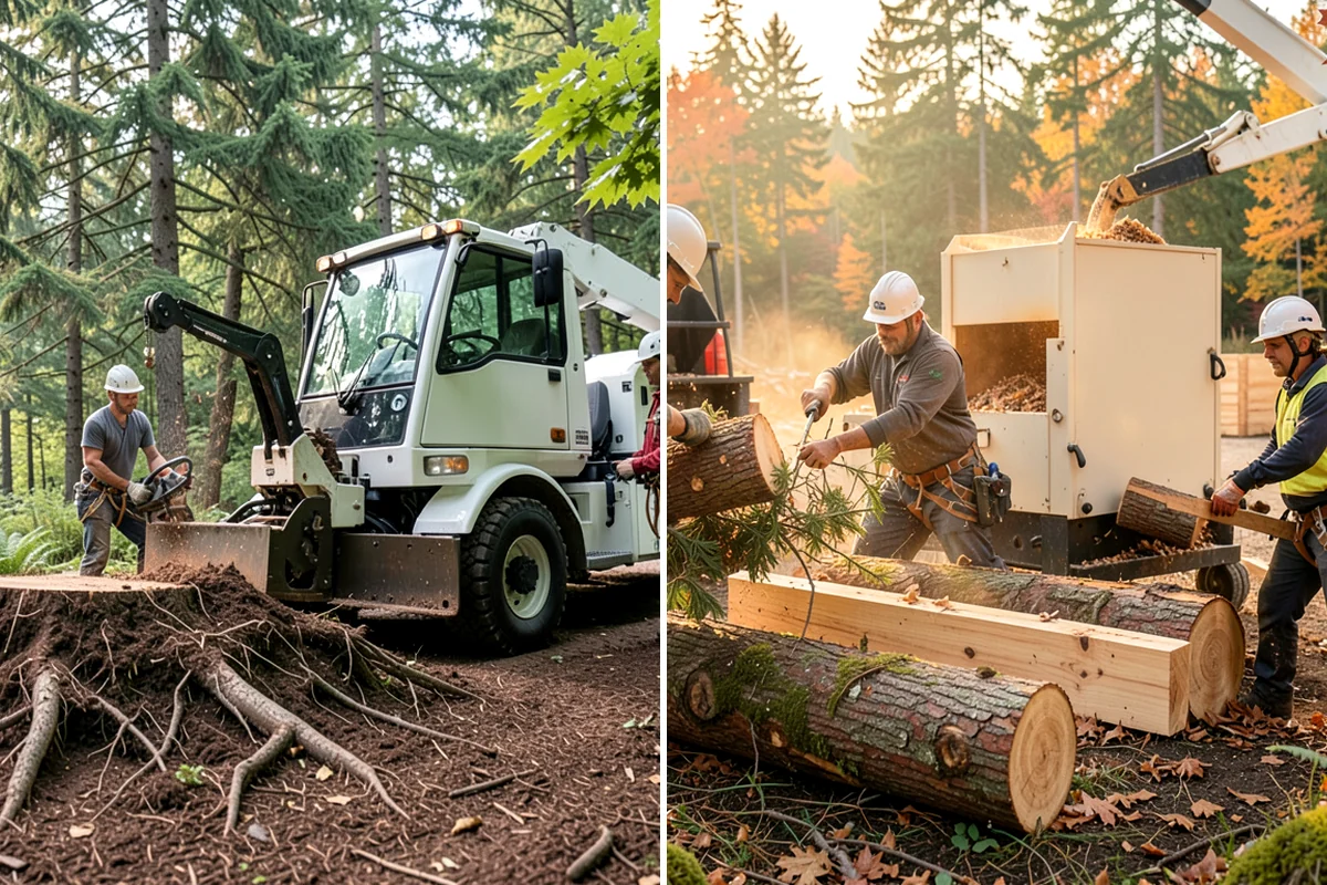 Building clearance pruning in DuPont, Pierce County, WA - Assess canopy condition and pruning objectives
