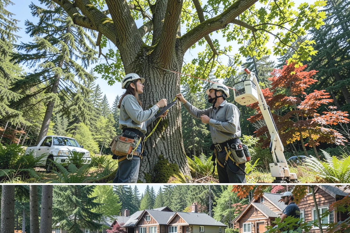 Building clearance pruning in Edgewood, Pierce County, WA - Building clearance pruning can be performed year-round in the Puget Sound climate but should avoid late winter dormancy breaks or...